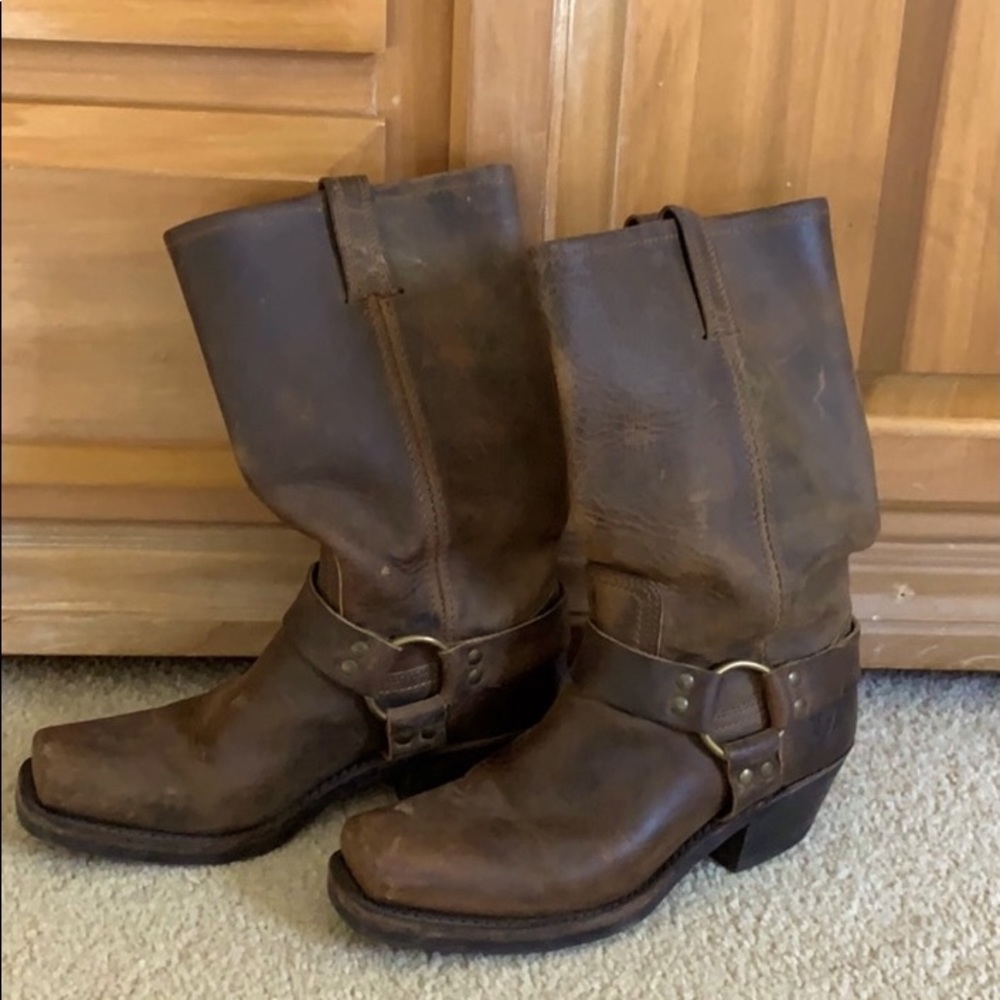Frye harness boots
